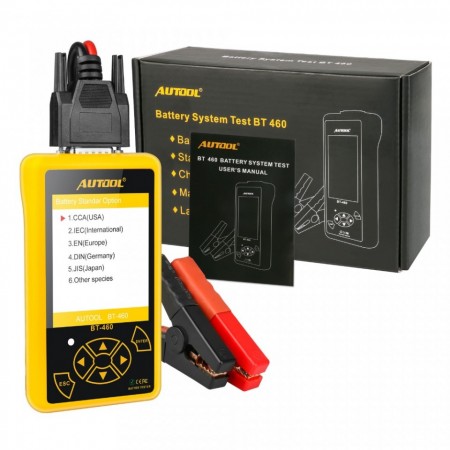Tester profesional baterii 12/24V, alternator, electromotor Autol BT460
