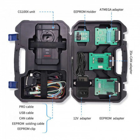 Programator CGDI CG100X - Reset Airbag, Adjustare Km, Programare Chei si Chipuri suporta MQB