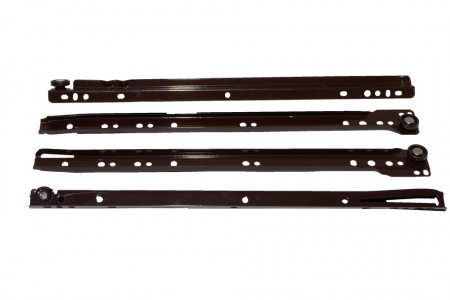 Set 2 glisiere metalice sertar, maro, 35cm, F.F. Group