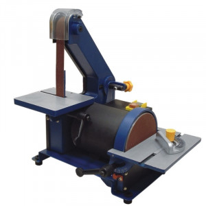 Masina de slefuit cu banc, disc abraziv 127 mm, 300W, banda 762x25mm, 2800 rpm, Dedra