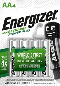 Acumulatori AA, 2000 mAh - Energizer, 4 buc / set