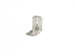 Coltar metalic INOX, pentru lemn cu ranforsare , 90 x 90 x 64mm , F.F. Group