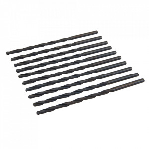 Set 10 burghie metal, HSS 4341, 4mm x 119 mm, Silverline