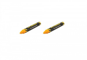 Set 2 creioane ceramice santier, marcare beton, metal, 11 cm, galben, F.F. Group