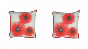 Set 2 perne decorative premium, 43 x 43 cm, maci, husa detasabila, George Home