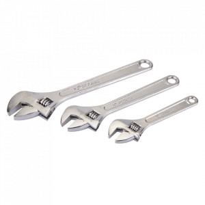 Set 3 chei reglabile, 150mm, 200mm, 250mm, Silverline