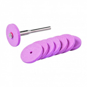 Set discuri pentru slefuit 9buc 20mm + suport mandrina Silverline Rotary Tool Grinding Wheel