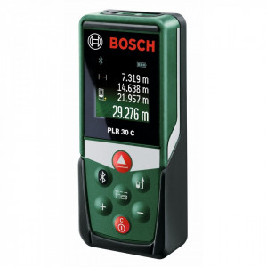 Telemetru laser Bosch PLR 30 C , afisaj color , 30M , Bluethoot