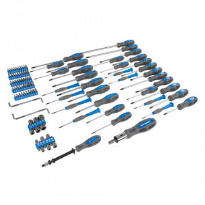 Trusa 100 piese, surubelnite, adaptoare, biti, surubelnita clichet, Silverline