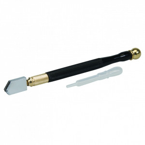 Cutter diamantat pentru taiat sticla cu ungere , 175mm , Silverline Lubricated Glass Cutter