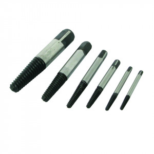 Kit extractor suruburi rupte ,set 6 piese din otel Silverline Screw Extractor