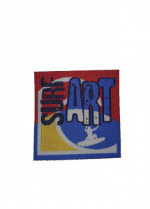 Petic textil, patch brodat , 60 x 60mm, Surf Art, Wenco