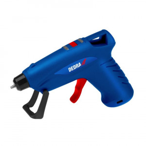 Pistol de lipit cu acumulator 3.7V 2200mAh pentru batoane siliconice 7-8 mm, 15W, incarcare microUSB, Dedra