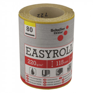 Rola hartie abraziva, smirghel, 120g/m2, 115mm x 4.5 m, grit 80, Schuller Eh'klar