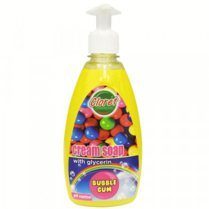 Sapun lichid, 500ml cu dispenser manual, Bubble Gum, cu glicerina, PH - control, Cloret