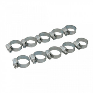 Set 10 coliere metalice profesionale, 16-22mm, Fixman