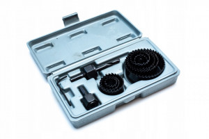 Set 11 piese carote rigips, plastic, lemn, 19-64 mm, Mega