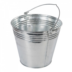 Set 3 galeti otel zincat, 14L, Silverline