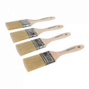 Set 4 pensule vopsit , maner lemn, Silverline