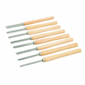 Set dalti pentru lemn 8 piese , 360mm , Silverline Wood Turning Chisel Set 8pce