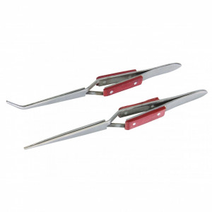 Set de pensete cu actionare transversala , 165mm , Silverline Cross-Action Tweezer Set 2pce