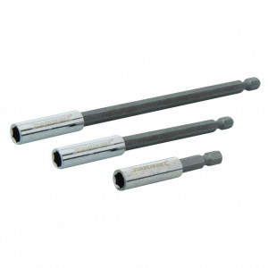 Set prelungitor de șurubelniță hexagonal magnetic , 60 - 100 -150mm , Silverline Magnetic Screwdriver Bit Holder 3pce