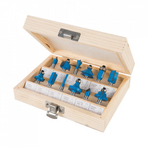 Set 12 freze lemn, oberfreza, 1/4 , Silverline