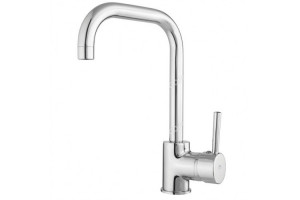 Baterie bucatarie, tip C monocomanda cartus ceramic 35mm inox 304 satinat, Fabiano