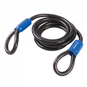 Cablu antifurt bicicleta/moto, 1.8m x 10mm, Silverline