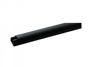 Canal cablu aluminiu profesional, 60 x 4cm, negru, semirotund, CAVUS