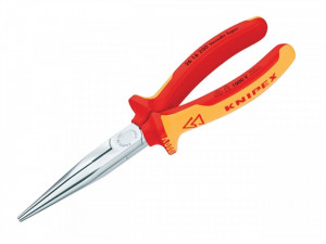 Cleste cu cioc lung semirotund, izolat la 1000 V, KNIPEX, 200 mm
