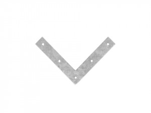 Coltar galvanizat, 90 grade, 4 orificii, 50 x 50 x 12 x 2mm, F.F. Group
