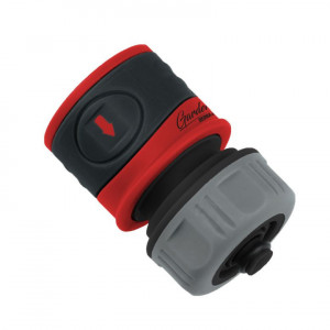 Conector cupla rapida furtun gradina, 3/4", ABS, PP, blister, soft grip cauciuc, Dedra