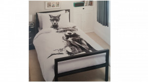 Lenjerie de pat ,1 plic pilota, 2 fete perna, 2 persoane, 200 x 200cm, 48 x 74cm, double, fox, George Home