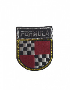 Petic textil, patch brodat , 55 x 60mm, emblema formula, Wenco