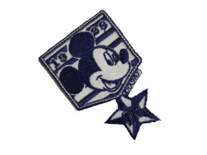 Petic textil, patch brodat , 75 x 50mm, Mickey Mouse, Disney