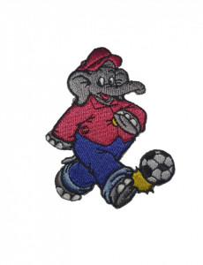 Petic textil, patch brodat , 83mm x 70mm, elefant Benjamin, Wenco