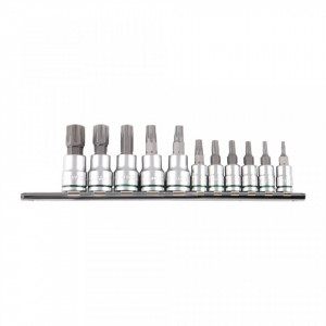 Set 11 chei profesionale tip Torx, otel S2 , cu suport, Kincrome