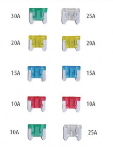 Set 120 micro sigurante auto ATT, 5, 10, 15, 20, 25, 30A, Silverline