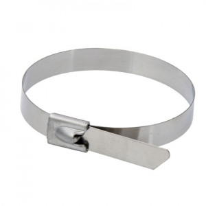 Set 20 coliere metalice auto, 4.6 x 520 mm , otel inoxidabil, Dedra