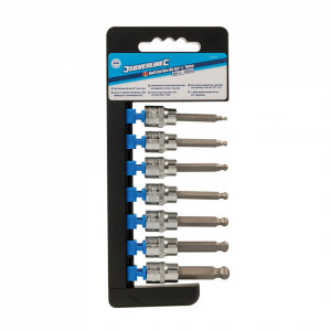 Set 7 biti , HEX, 3/8 , 3 - 10mm, Silverline