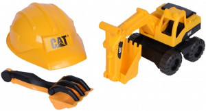 Set excavator, Cat Tough Truks, casca, lopata, grebla