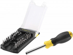 Set surubelnita cu 34 biti, 190 mm, Stanley
