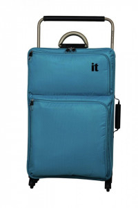 Troler textil mare, cadru fibra sticla, extra usor, 2.2kg, 75 x 45.5 x 26.5cm, bleu, XL, IT LUGAGGE