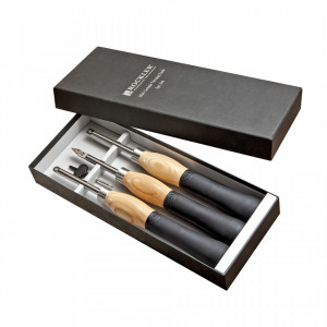 Set 3 dalti profesionale lemn, strung, 343mm, Rockler