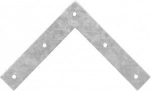 Coltar galvanizat, 90 grade, 5 orificii, 100 x 100 x 20 x 2mm, F.F. Group