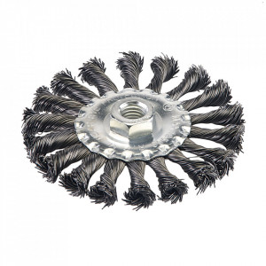 Disc perie sarma, 115mm, M14, montura polizor unghiular, Silverline