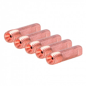 Duza tip M6 set 5 bucati pentru aparat sudura MIG-MAG , 0.6 mm, 0.8 mm,1 mm , Silverline