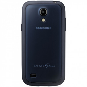 Husa de protectie Samsung EF-PI919BNEGWW pentru Galaxy S4 Mini I9195, Blue Navy