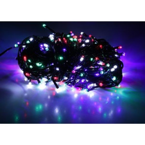 Instalatie brad Craciun , 200 becuri mini filament, 5m, lumina multicolora, 220v, VKTools
